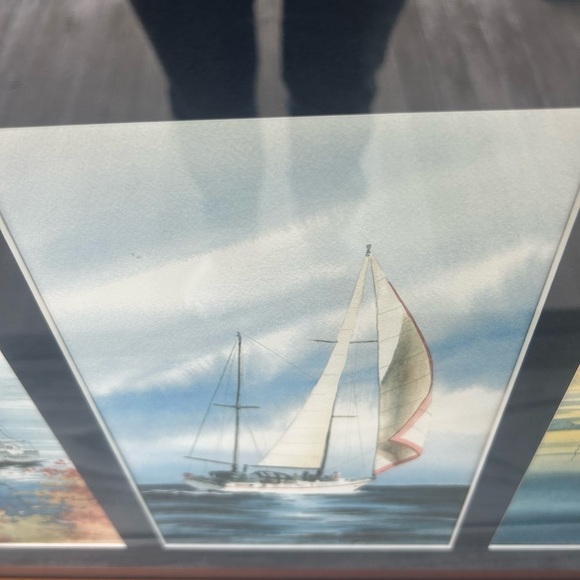 Framed Certified Sailboat Prints by California Artist, David R. Rogers. - Picture 4 of 9